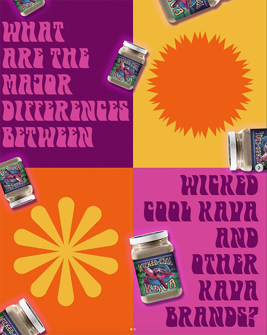 Wicked Cool Wellness Social Media Design Work Coconut Sundays Creative Studios Kava Differences