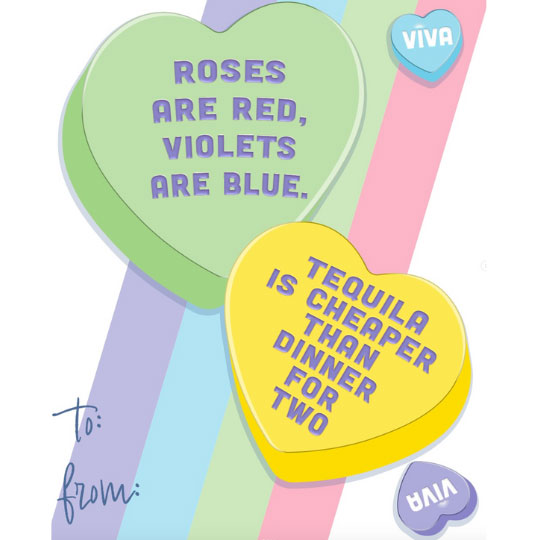 Coconut Sundays Viva Instagram Design Work Sample  Valentines Day