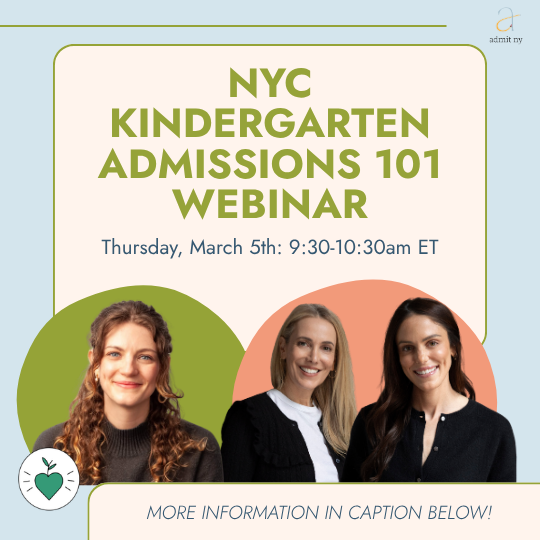 AdmitNY Social Media work kindergarten webinar- Coconut Sundays Creative
